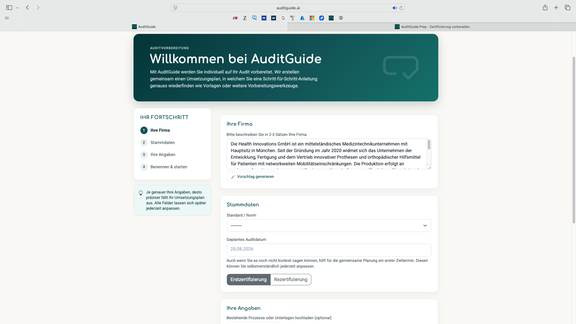 Plan · Kontext erfassen