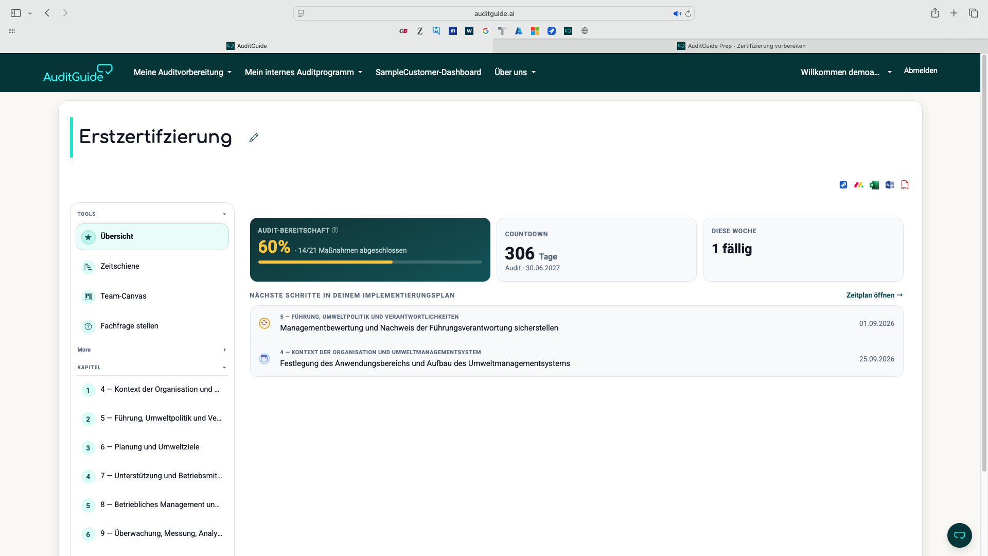 Implementierungsplan · Kanban